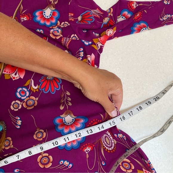 NEW Made in Canada Enchanting boho Gypsy maxi dress folk prairie WESTERN vibes - Picture 11 of 12